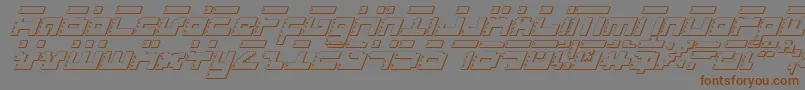 Roidsi Font – Brown Fonts on Gray Background