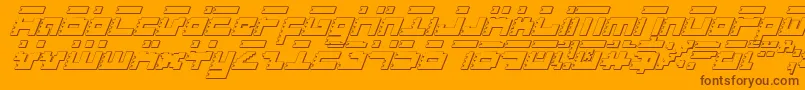 Roidsi Font – Brown Fonts on Orange Background