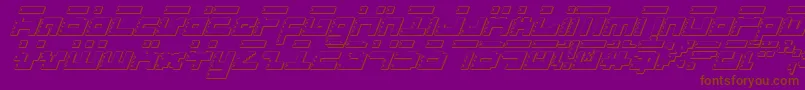 Roidsi Font – Brown Fonts on Purple Background