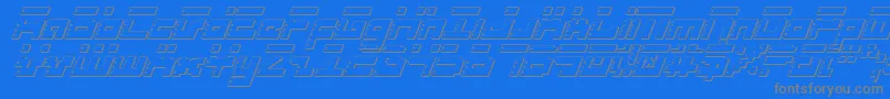 Roidsi Font – Gray Fonts on Blue Background
