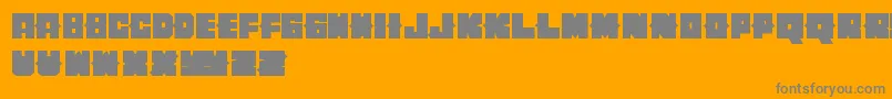 Cherito Font – Gray Fonts on Orange Background