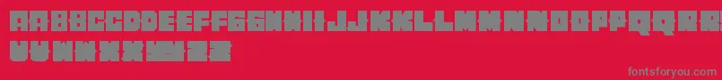 Cherito Font – Gray Fonts on Red Background