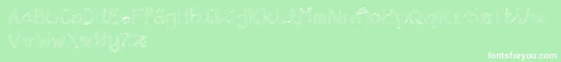 Wondermilk Font – White Fonts on Green Background