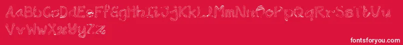 Wondermilk Font – White Fonts on Red Background