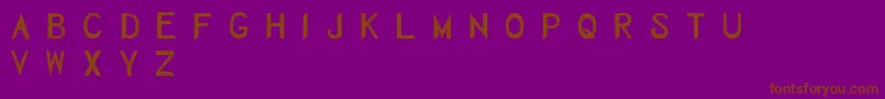 Herbaceous Font – Brown Fonts on Purple Background