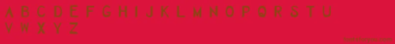 Herbaceous Font – Brown Fonts on Red Background