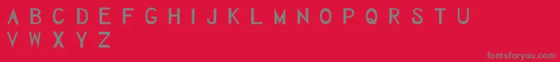 Herbaceous Font – Gray Fonts on Red Background
