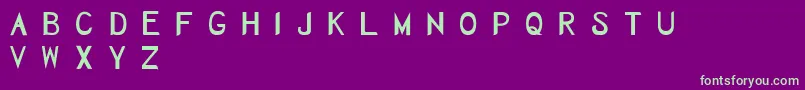 Herbaceous Font – Green Fonts on Purple Background