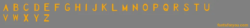 Herbaceous Font – Orange Fonts on Gray Background