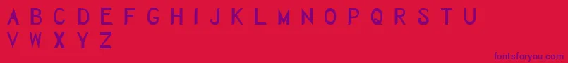 Herbaceous Font – Purple Fonts on Red Background