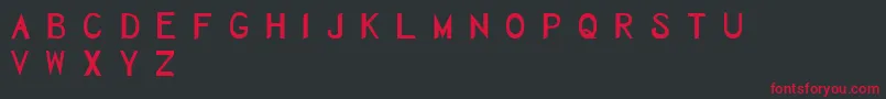Herbaceous Font – Red Fonts on Black Background