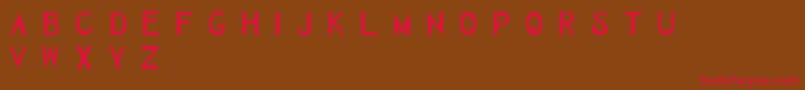 Herbaceous Font – Red Fonts on Brown Background