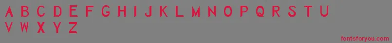 Herbaceous Font – Red Fonts on Gray Background