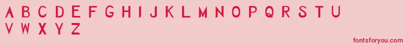 Herbaceous Font – Red Fonts on Pink Background