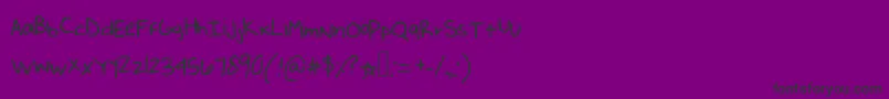 Czcionka Chai – czarne czcionki na fioletowym tle