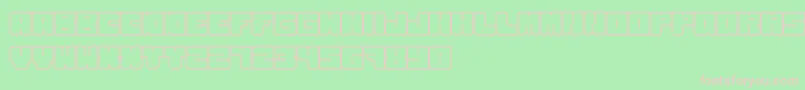 KurvenreicherRegular Font – Pink Fonts on Green Background