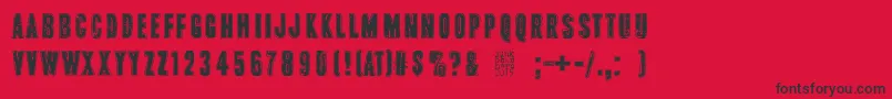 Шрифт PinkTShirt – чёрные шрифты на красном фоне