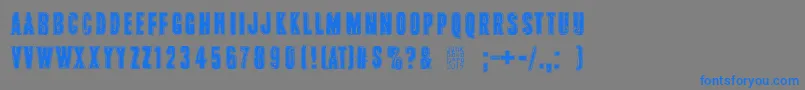 More about PinkTShirt Font PinkTShirt Font – Blue Fonts on Gray Background