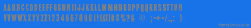 PinkTShirt Font – Gray Fonts on Blue Background
