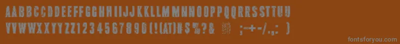 PinkTShirt Font – Gray Fonts on Brown Background
