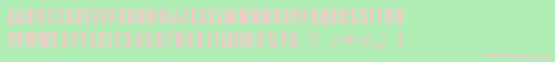 PinkTShirt Font – Pink Fonts on Green Background