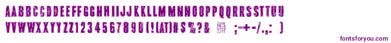 PinkTShirt Font – Purple Fonts on White Background