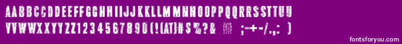 fuente PinkTShirt – Fuentes Blancas Sobre Fondo Morado