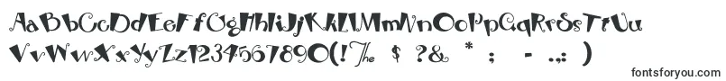 Fonte Rhubarbpie – tipos de letra impressos