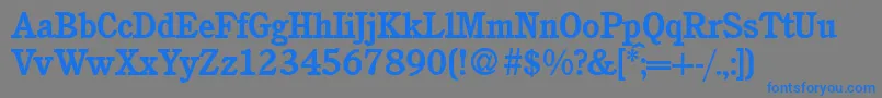 C851RomanBold Font – Blue Fonts on Gray Background