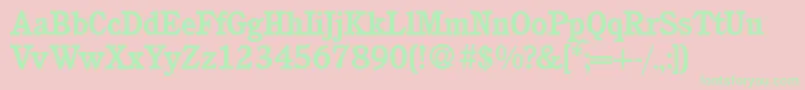 C851RomanBold Font – Green Fonts on Pink Background