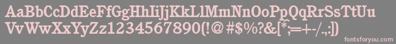 C851RomanBold Font – Pink Fonts on Gray Background