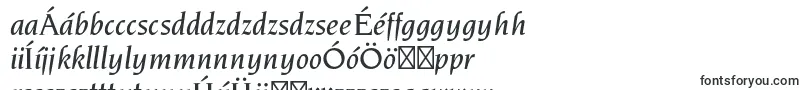Шрифт NovaresestdMediumitalic – венгерские шрифты