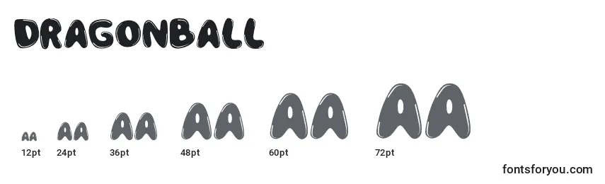 Размеры шрифта DragonBall (23154)