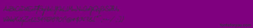 KubarecznyneueRegular Font – Black Fonts on Purple Background