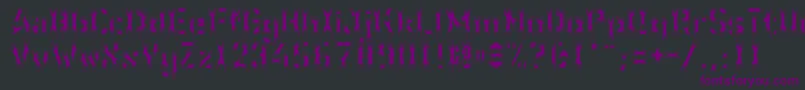 WcWunderbachSpider Font – Purple Fonts on Black Background