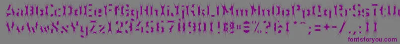 WcWunderbachSpider Font – Purple Fonts on Gray Background