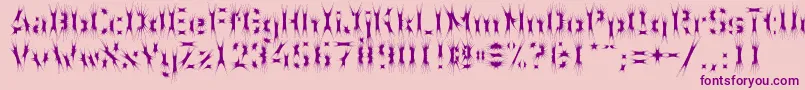 WcWunderbachSpider Font – Purple Fonts on Pink Background