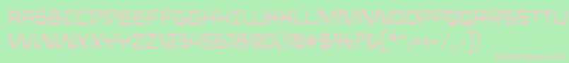 Mandroidbb Font – Pink Fonts on Green Background