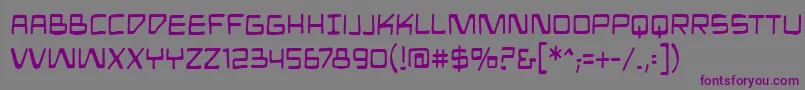 Mandroidbb Font – Purple Fonts on Gray Background