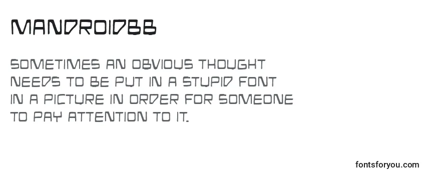 Mandroidbb Font