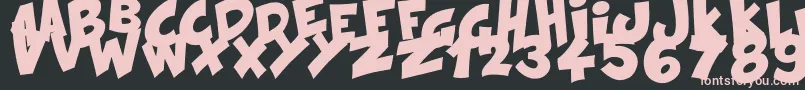 KraashBlack Font – Pink Fonts on Black Background