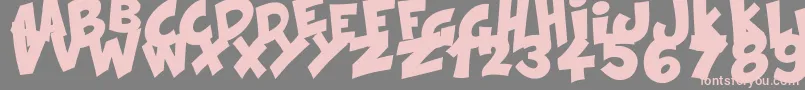 KraashBlack Font – Pink Fonts on Gray Background