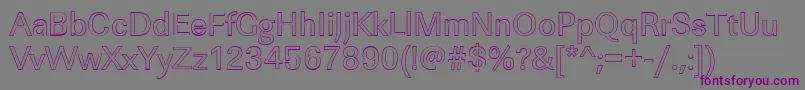 LinearouRegular Font – Purple Fonts on Gray Background