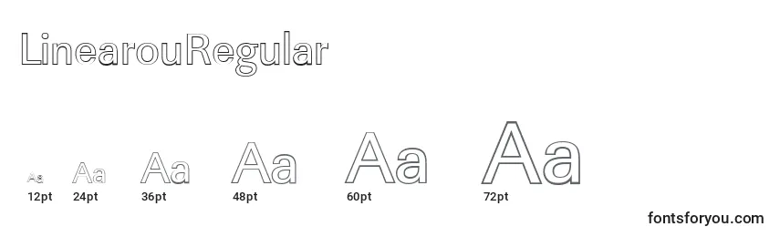 Größen der Schriftart LinearouRegular
