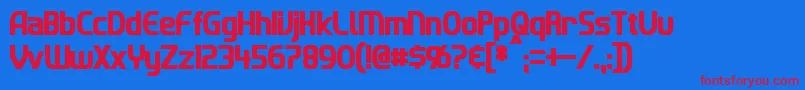 fuente ImakiCondensedBold – Fuentes Rojas Sobre Fondo Azul