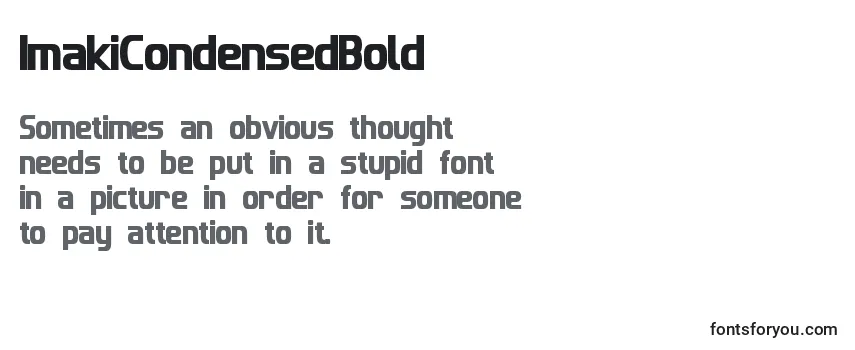 ImakiCondensedBold-fontti