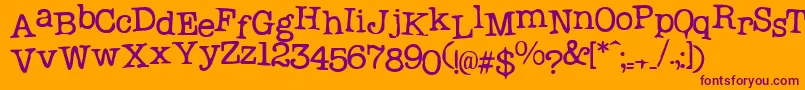 Lisätietoja Probsecretary1-fontista Probsecretary1-fontti – violetit fontit oranssilla taustalla