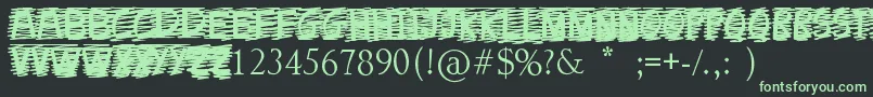 Шрифт CrossOut – зелёные шрифты на чёрном фоне