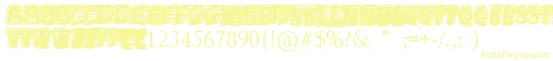 Czcionka CrossOut – żółte czcionki