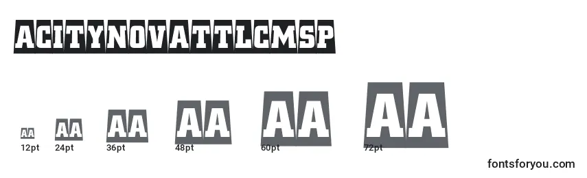 ACitynovattlcmsp Font Sizes